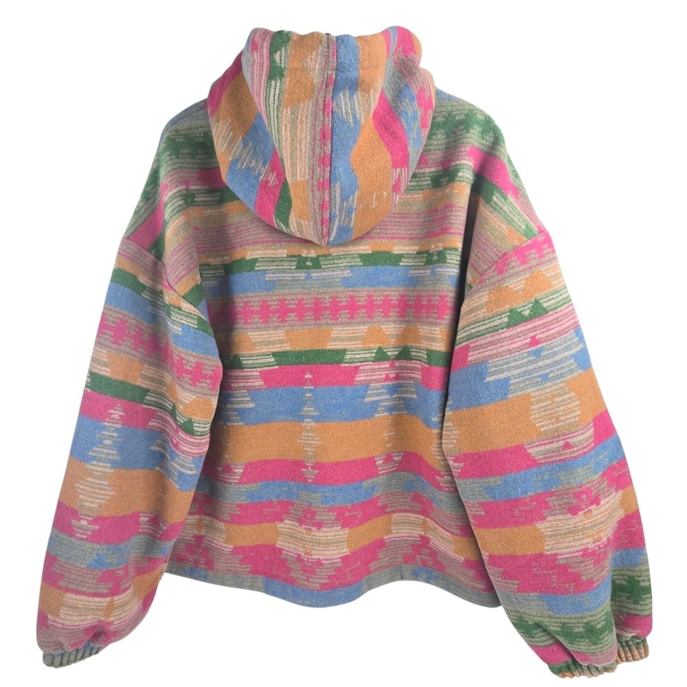 The Punchy Palomino Aztec Pink Hoodie Western Boho Chic Cowgirl Size L NWT - Picture 5 of 8